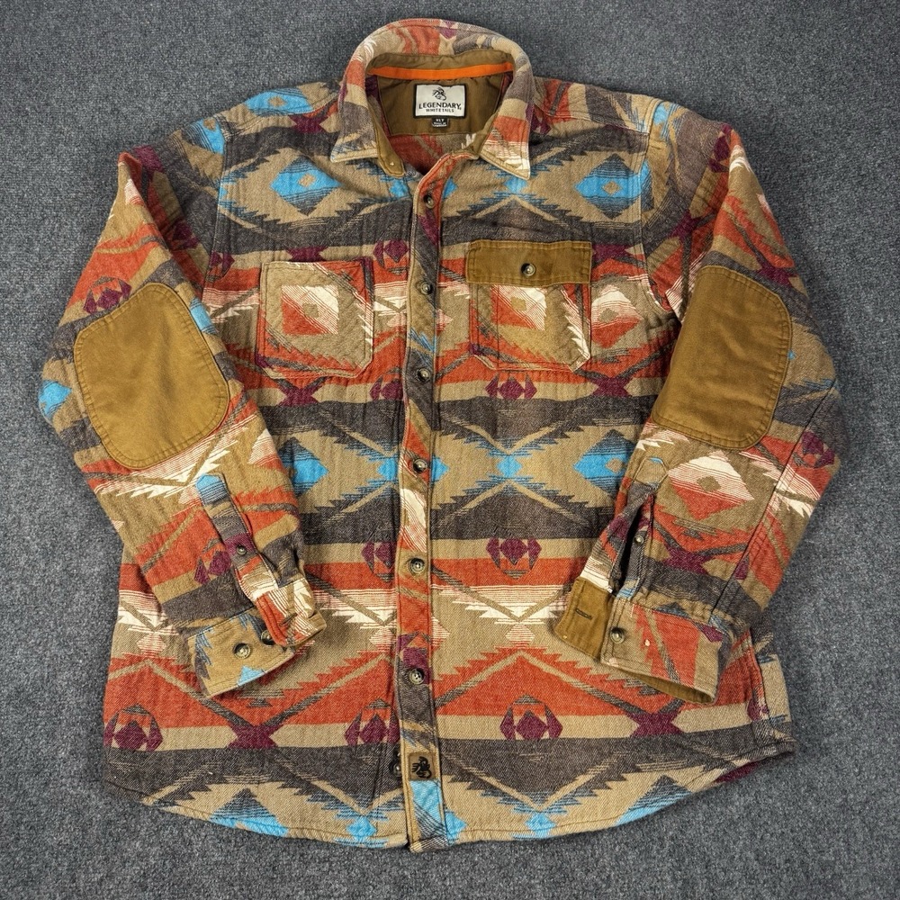 Legendary Whitetails Men's Harbor Heavyweight Long Sleeve Flannel Shirt Size XLT